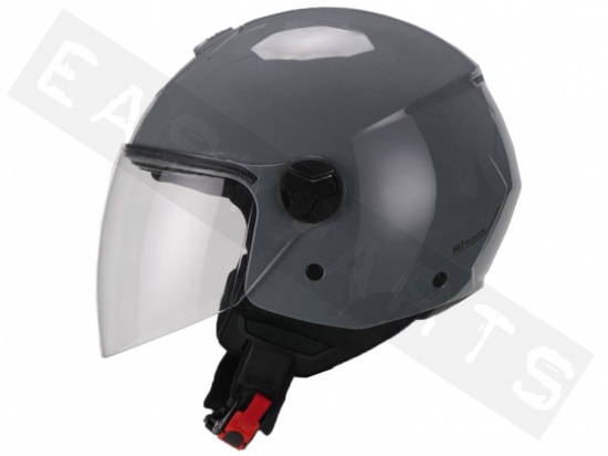 Helm Demi Jet CGM 107A Florence Mono Silber (langes Visier)